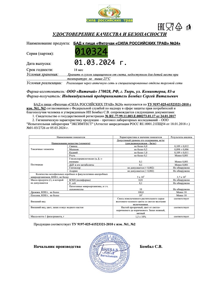Паспорт №032024